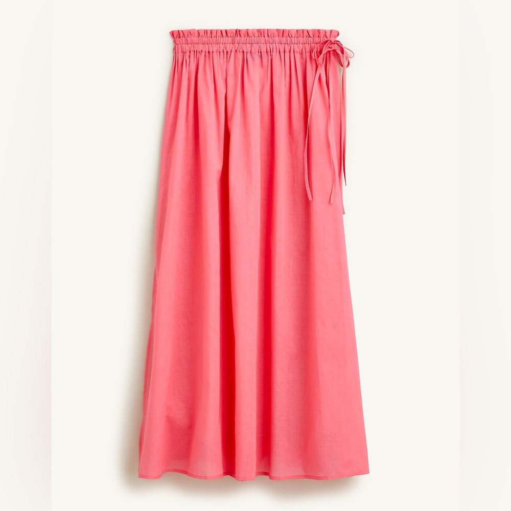 J.Crew Cotton voile side-tie beach skirt BH528